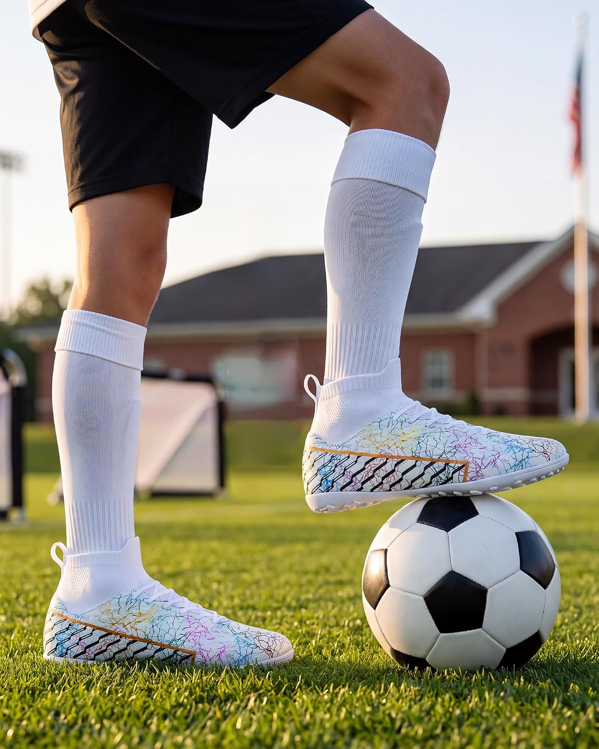 Unisex High-Top Tf Soccer Shoes - Image 2