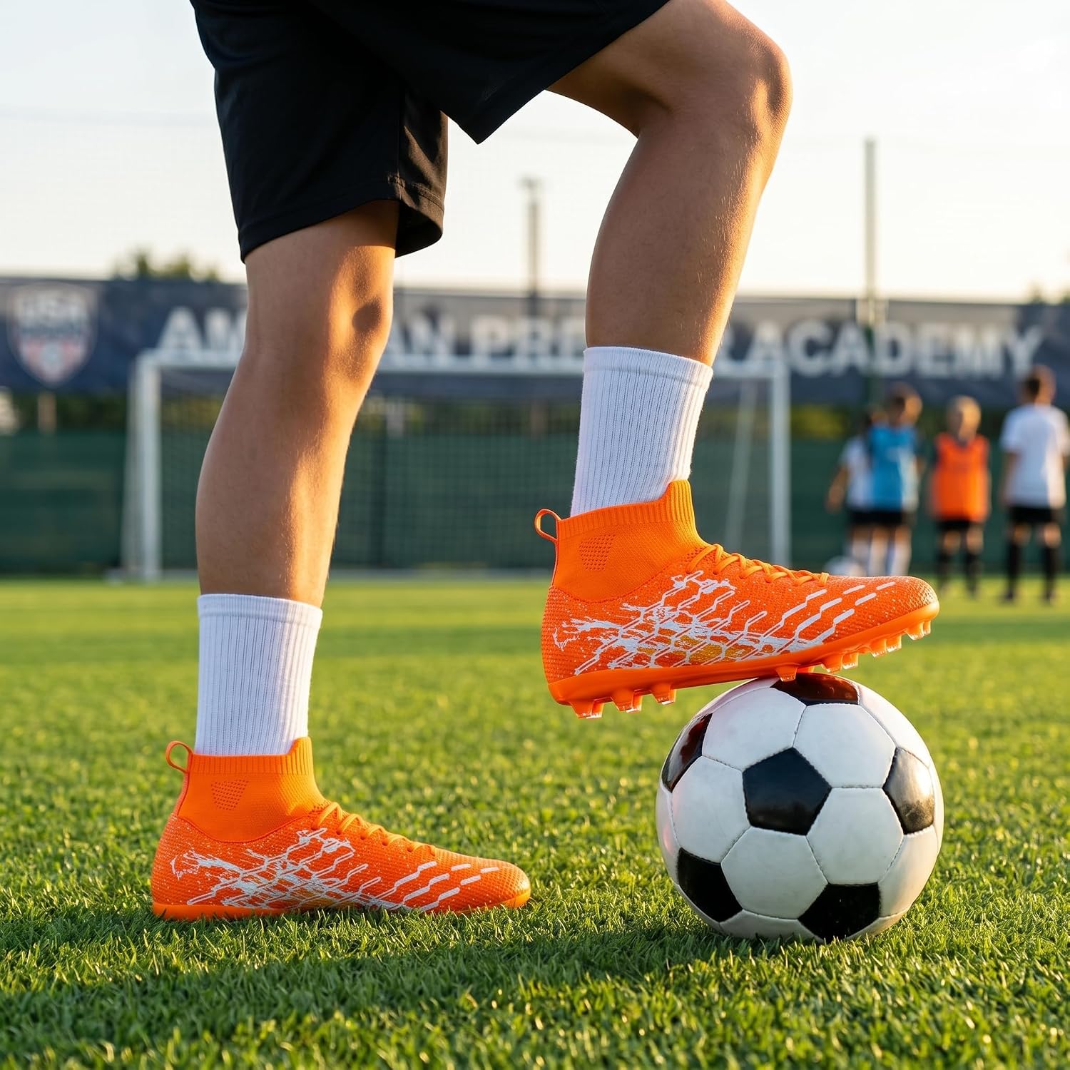 Unisex Laceless Soccer Shoes - Image 2